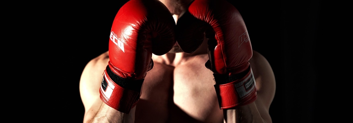MMA fighters in a ring with betting odds overlay
