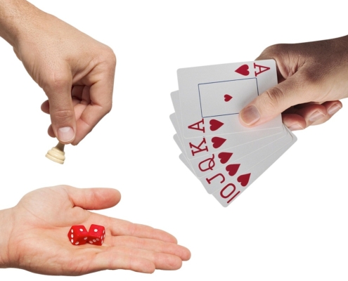 Board games and dice