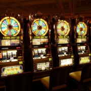 Slot machines in a modern casino