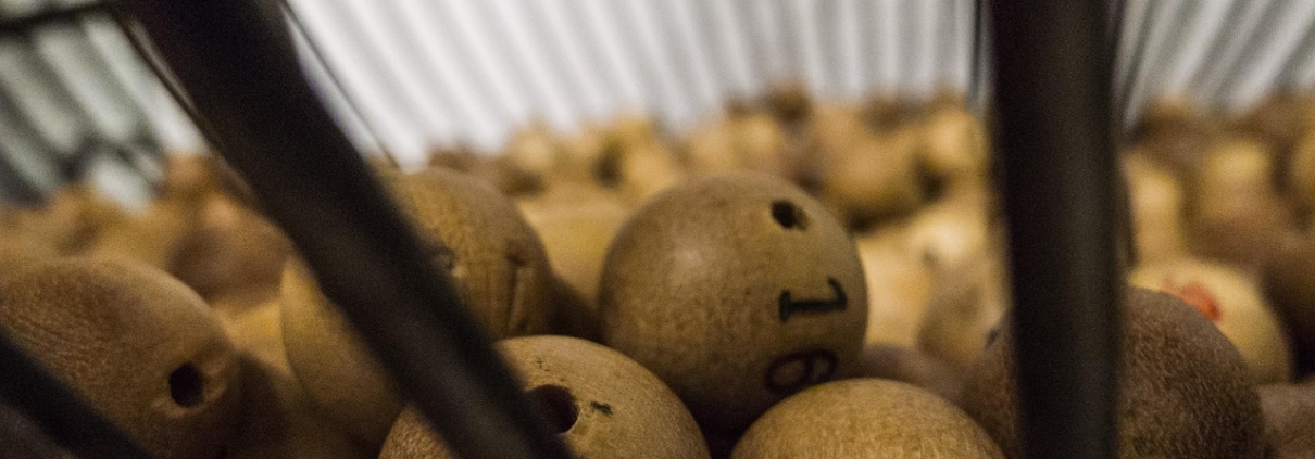 Powerball lottery tickets with drawn numbers