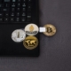 Person holding smartphone with crypto chart