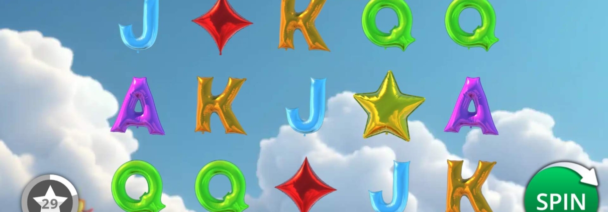 Balloon Pop slot gameplay screenshot
