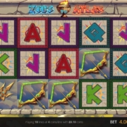Zeus vs Atlas slot game with Roaming Wilds in action