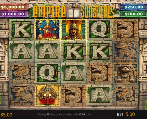Full Screen View of Empire of the Sun Stones Slot