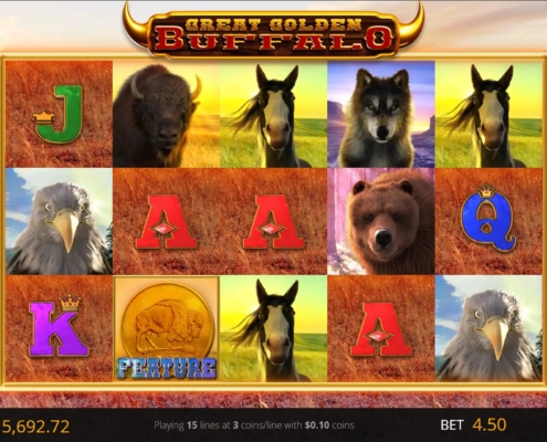 Great Golden Buffalo Gameplay Screen
