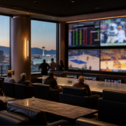 Nevada sports betting handle editorial illustration