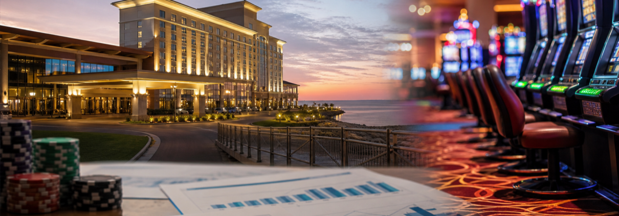 Mississippi casino revenue editorial news image