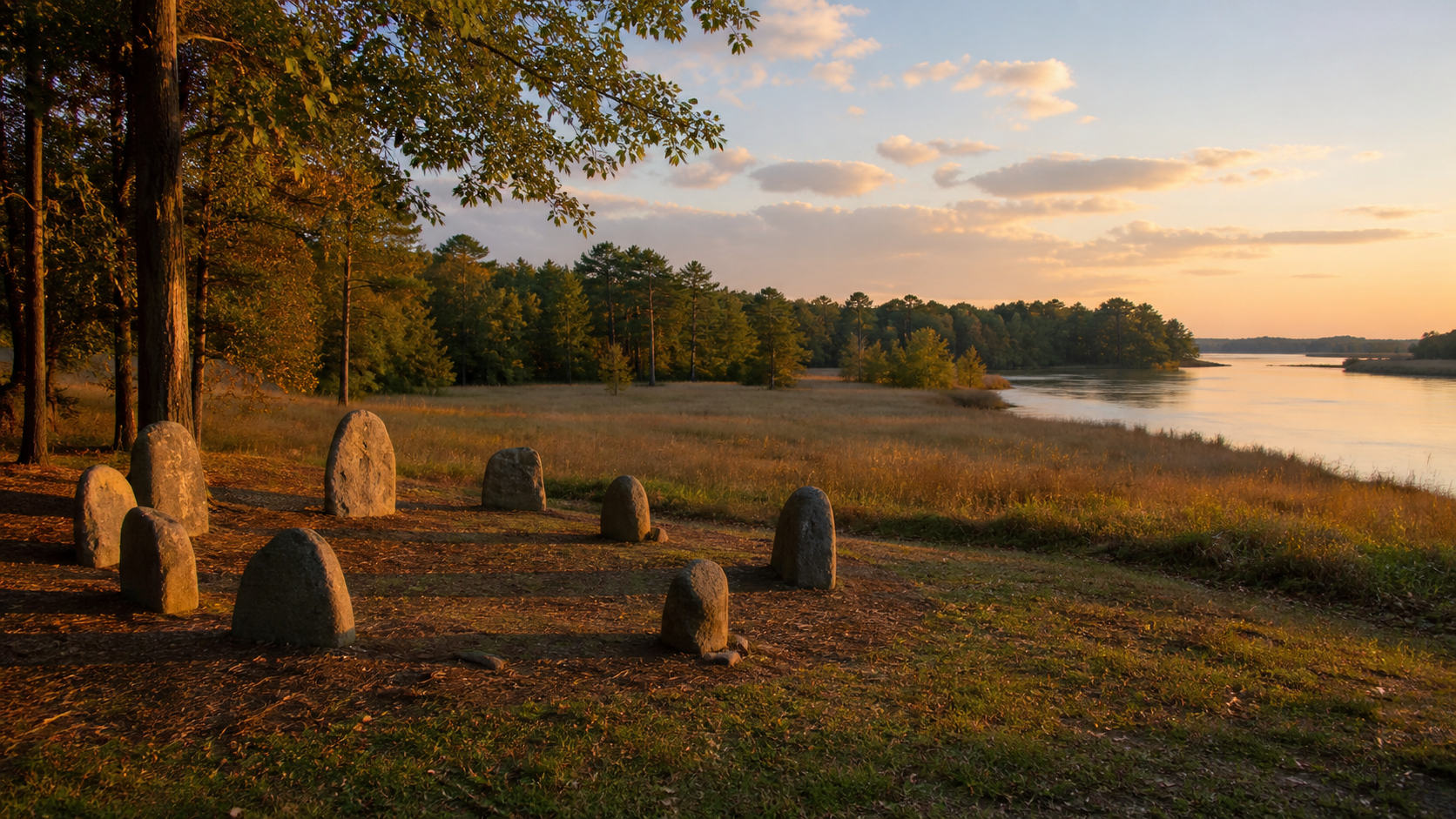 Virginia historic woodland landscape near a proposed casino region