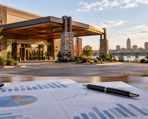 Editorial illustration for Iowa Casino Revenue: September Report Shows a 2.6% Decline