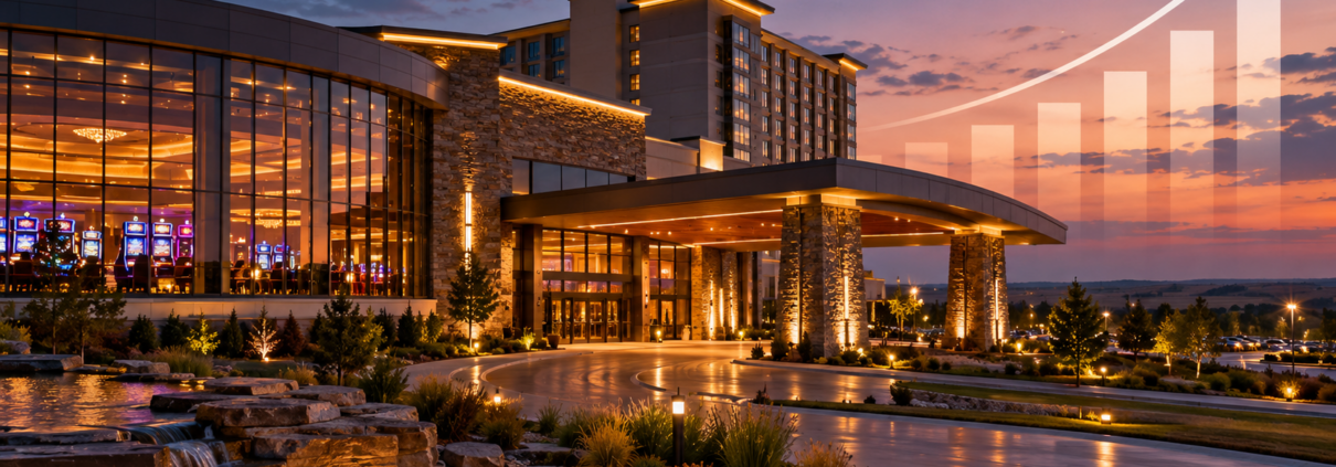 Editorial illustration for Nebraska Casino Revenue Rises 17.9% to $25.9 Million