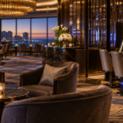 Editorial illustration of an unbranded Atlantic City casino high-limit lounge