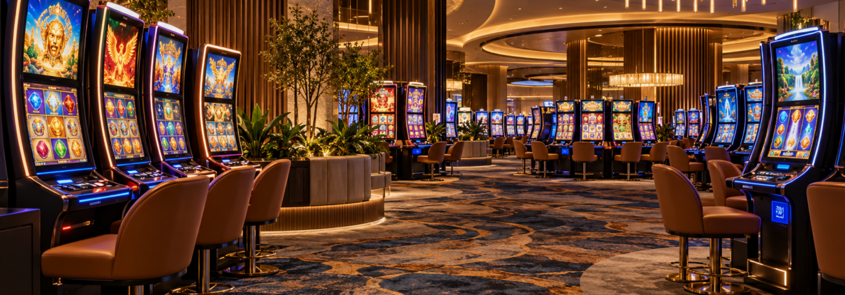 Editorial illustration for Rio Casino Gaming Room: Aristocrat Slots Get a New Nevada Setting