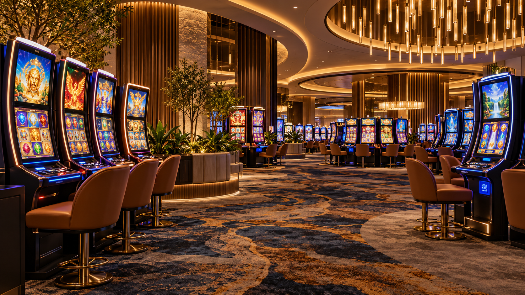 Editorial illustration for Rio Casino Gaming Room: Aristocrat Slots Get a New Nevada Setting