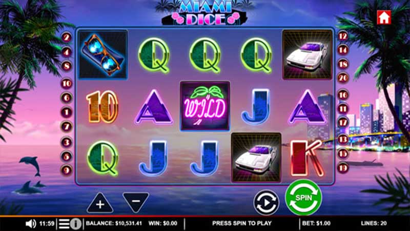 miami dice screenshot of gameplay